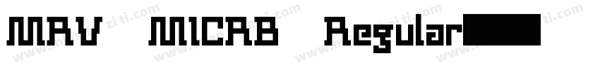 MRV MICRB Regular字体转换